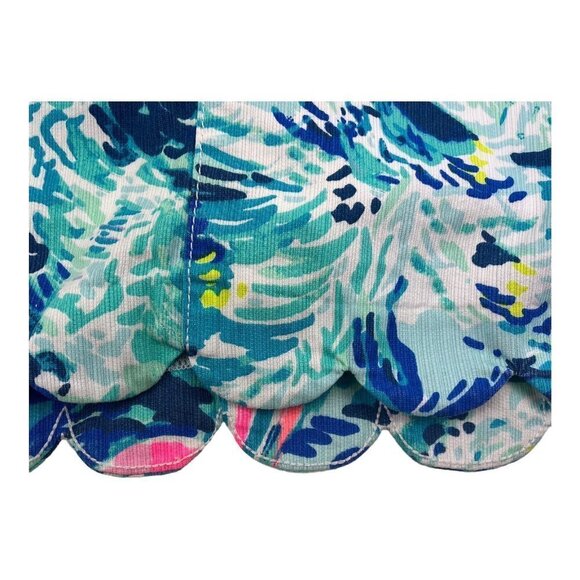 Lilly Pulitzer Colette Skort Holy Grail Hey Bay Bay Sailboat Blue Print Size 0 - Picture 6 of 10